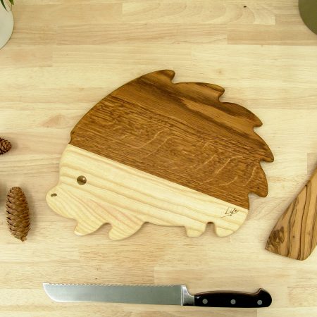 Hedgehog Chopping Board - Oak & Ash Hand Made