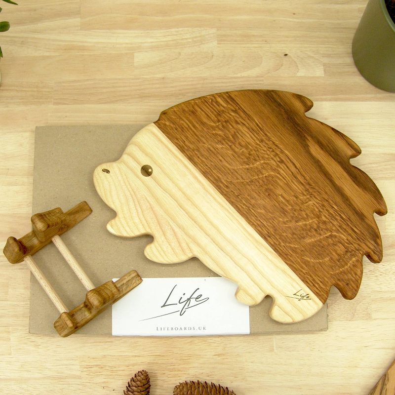 Hedgehog Chopping Board - Oak & Ash Hand Made