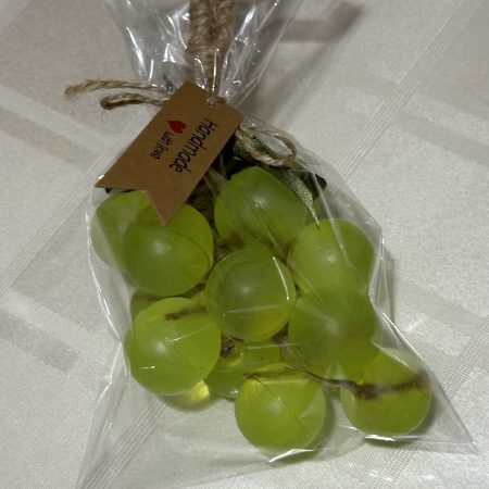 Handmade grapes chaped glycerine soap 150g approx