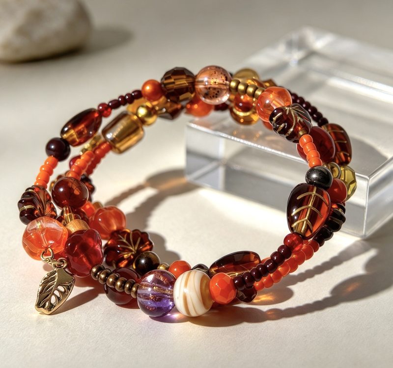 Autumn Colours Multi layered Bracelet