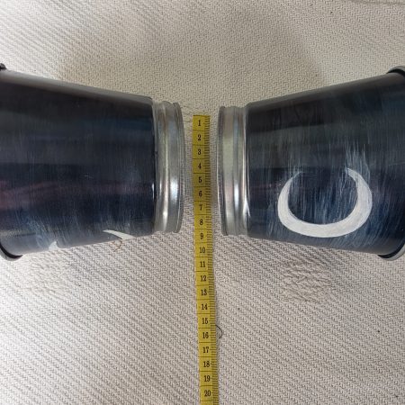 Hand painted 10cm Metal Pots