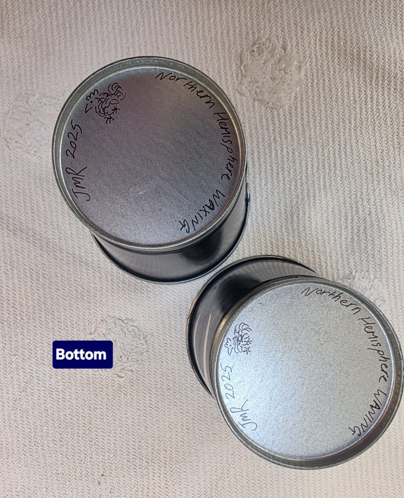 Hand painted 10cm Metal Pots