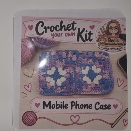Crochet Your Own - Crochet Phone Case Kit with Hook and Yarn