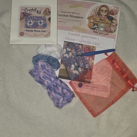 Crochet Your Own - Crochet Phone Case Kit with Hook and Yarn