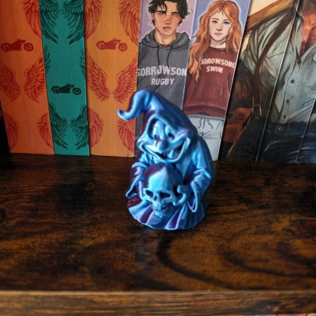 Ghost holding a skull
