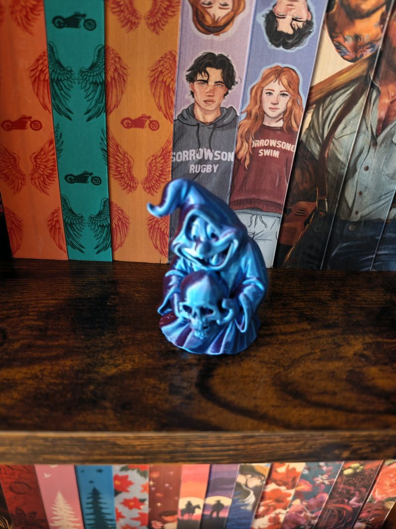 Ghost holding a skull