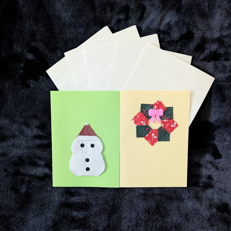 Handmade Origami Christmas Card – 1pc, 5pcs, 10pcs