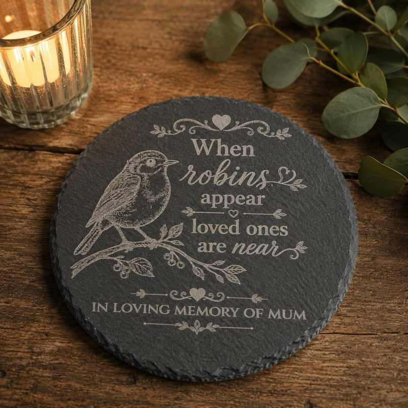 When Robins Appear Memorial Gift, Personalised Remembrance Keepsake