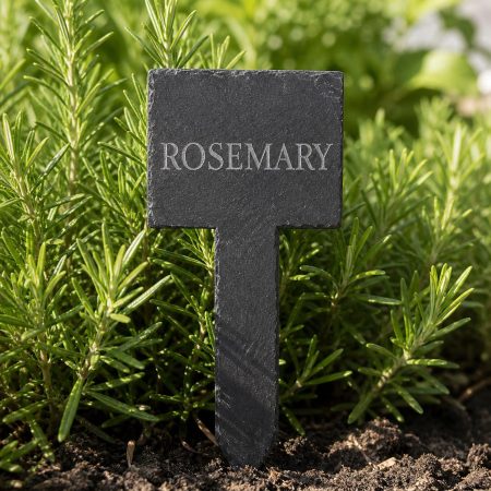Slate Garden Sign, Personalised Plant, Custom Label, Allotment Gift
