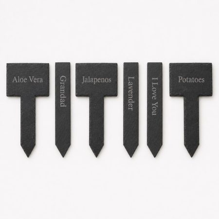 Slate Garden Sign, Personalised Plant, Custom Label, Allotment Gift