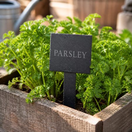 Slate Garden Sign, Personalised Plant, Custom Label, Allotment Gift
