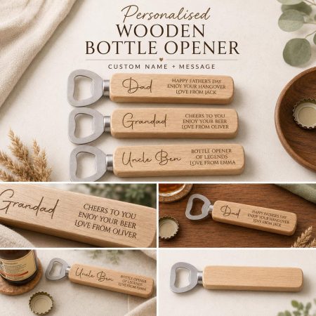 Bottle Opener Gift, Personalised Message, Dad Birthday, Father’s Day