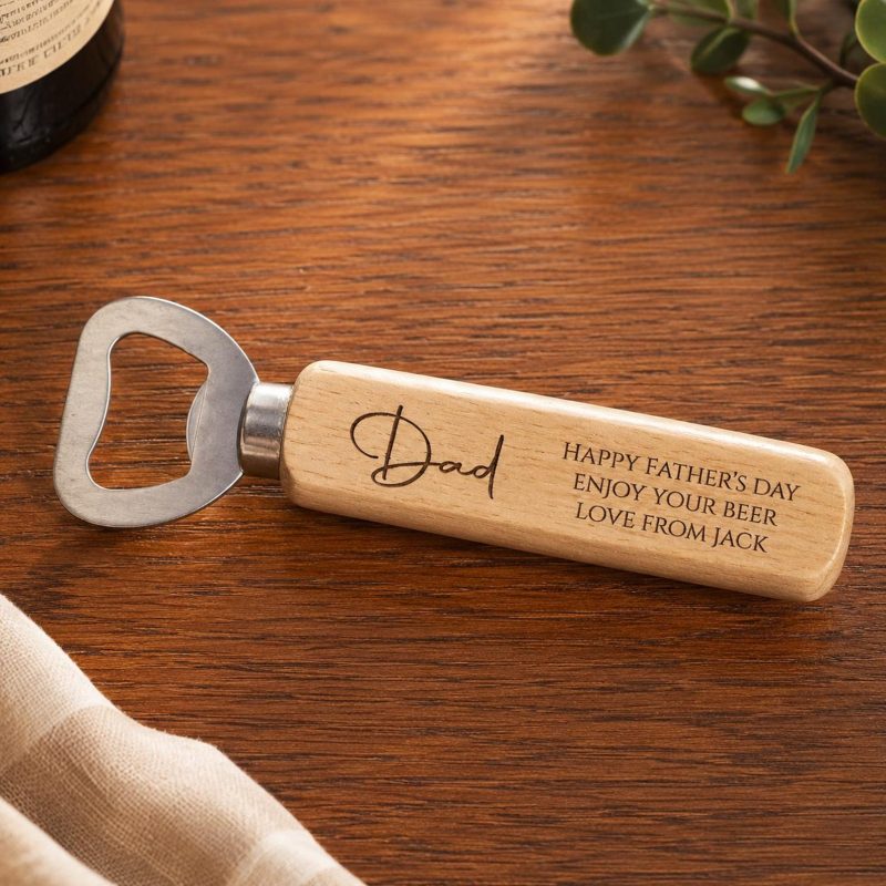 Bottle Opener Gift, Personalised Message, Dad Birthday, Father’s Day