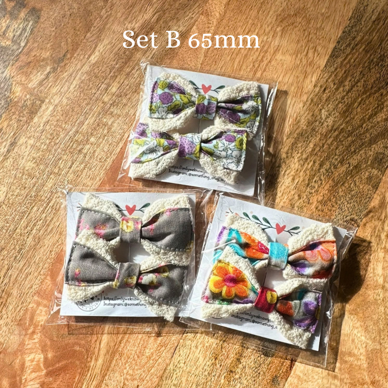 Handmade Hair Clips 65mm Bundle for Girls