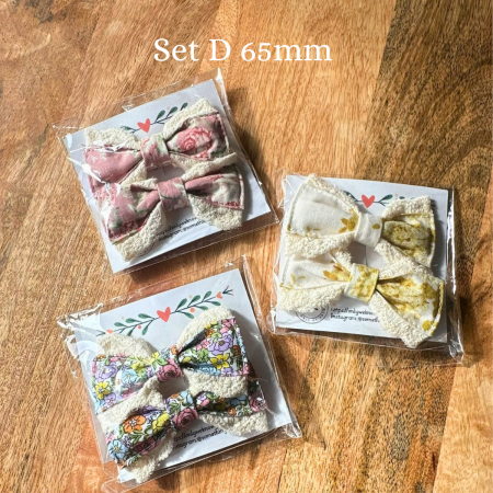Handmade Hair Clips 75MM Bundle for Girls