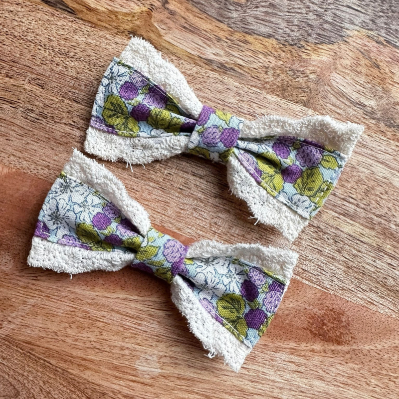 Handmade Hair Clips 75MM Bundle for Girls