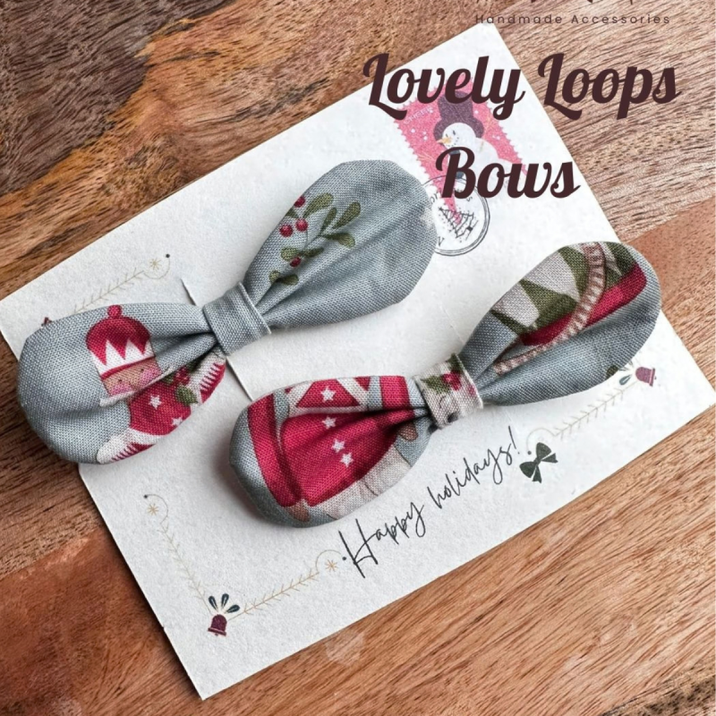 Handmade Hair Clips 75MM Bundle for Girls