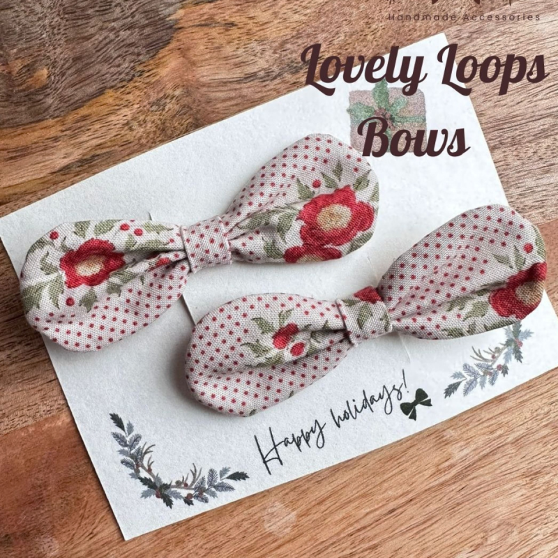 Handmade Hair Clips 75MM Bundle for Girls