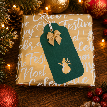Handmade Christmas Gift Tags, Set of 6 in 3 Different Designs