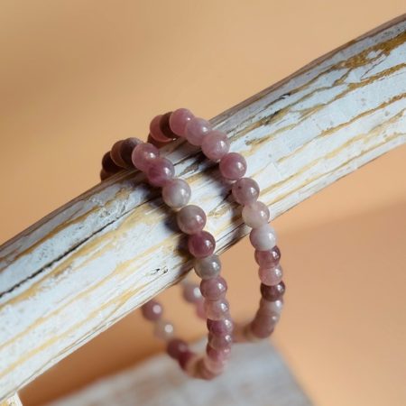 Lavender Rose Quartz Crystal Bracelet