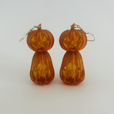 Handmade Halloween Spooky Pumpkin Earrings