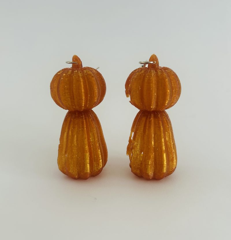 Handmade Halloween Spooky Pumpkin Earrings