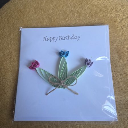 Flower happy birthday cards