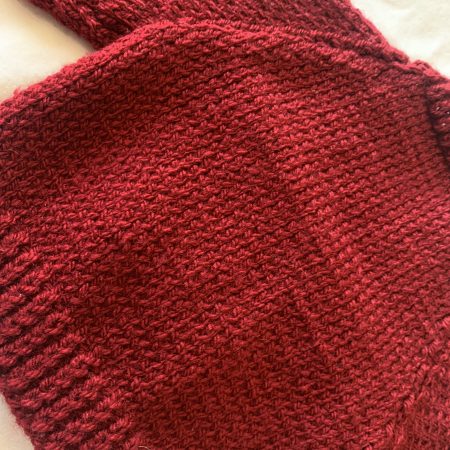 Red Christmas cardigan for Reborn doll baby doll