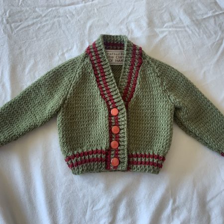 Prem Reborn doll red cardigan and hat