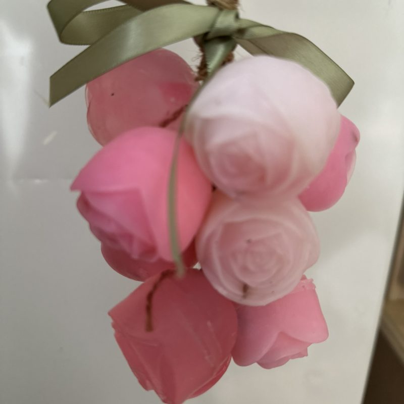 Handmade Rose & White Musk Glycerin Soap – Pink Floral Soap – 330g