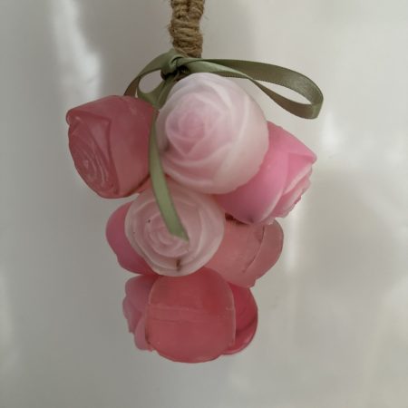 Handmade Rose & White Musk Glycerin Soap – Pink Floral Soap – 330g