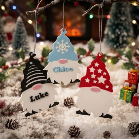 Personalised Gonk/Gnome Christmas bauble