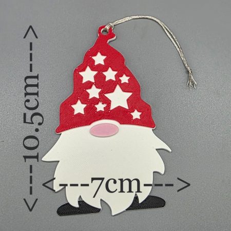 Personalised Gonk/Gnome Christmas bauble