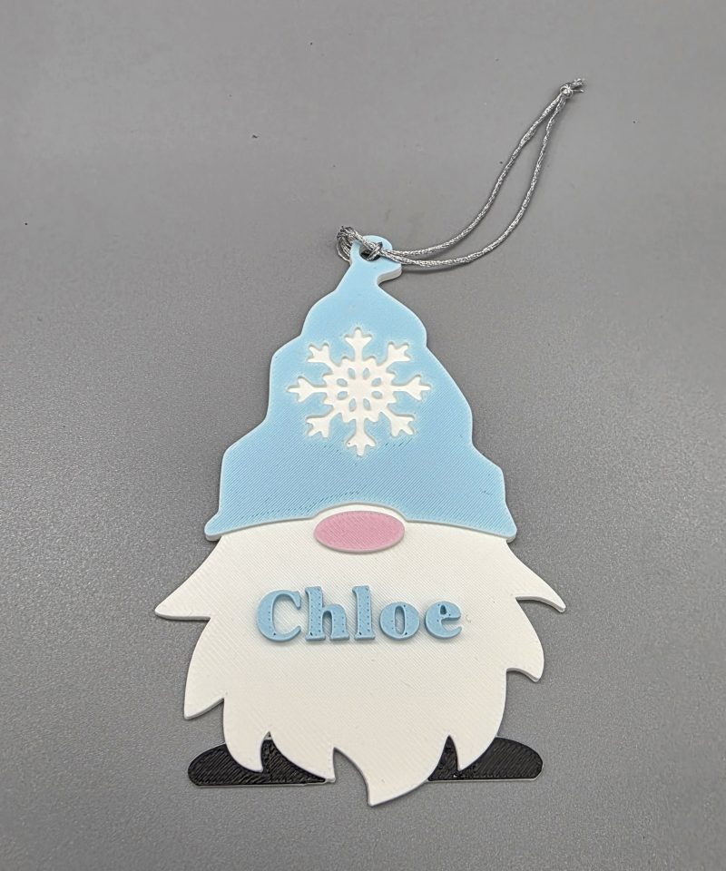 Personalised Gonk/Gnome Christmas bauble