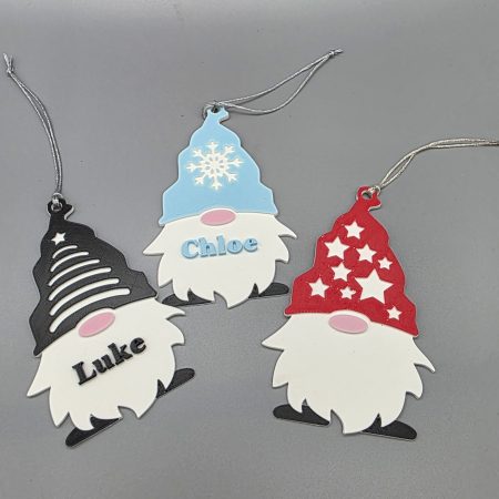 Personalised Gonk/Gnome Christmas bauble
