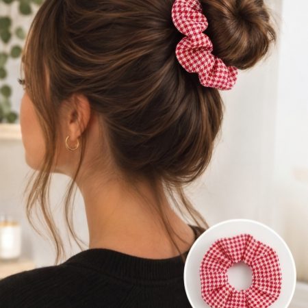 Patterned hair scrunchies