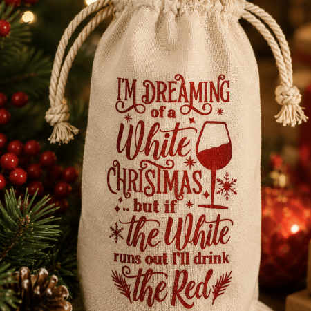 Wine bottle presentation gift bag for Wine, Prosecco or Champage