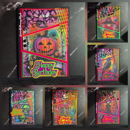 Fractured Fables Birthday Card | Neon Nightmares Collection