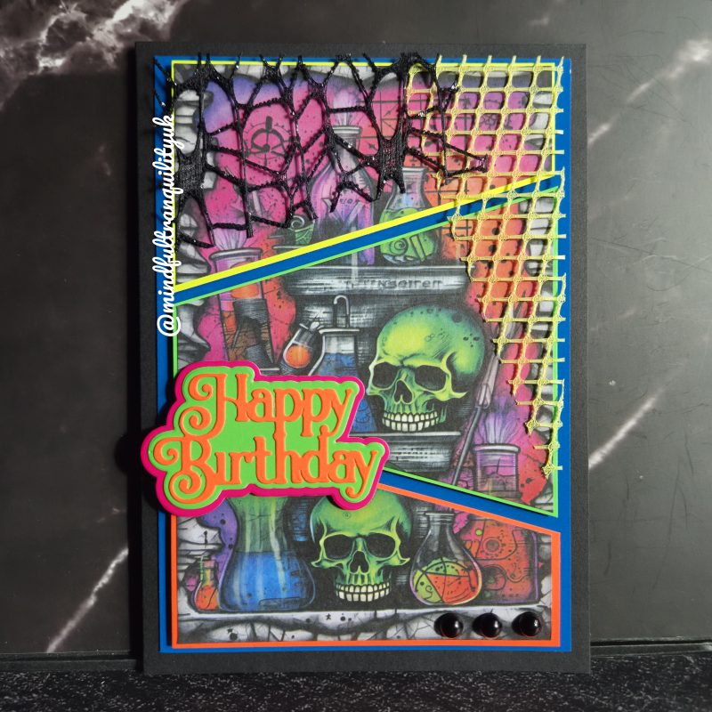 Fractured Fables Birthday Card | Neon Nightmares Collection