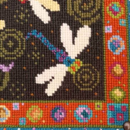Dragonfly Dance tapestry picture, cushion or wall-hanging kit