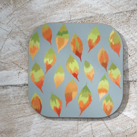 Set of four leaf coasters