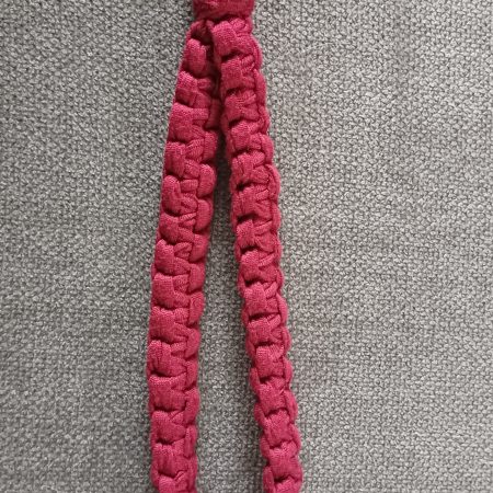 Burgandy Wristlet Key Holder with Bee Charm