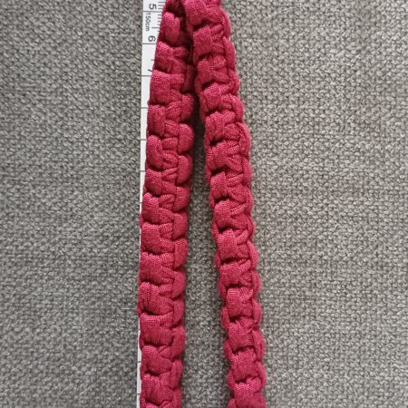 Burgandy Wristlet Key Holder with Bee Charm