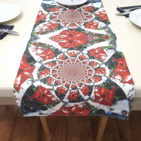 Zara Table Runner. Linen Fabric Protector.