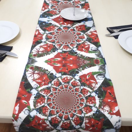 Zara Table Runner. Linen Fabric Protector.
