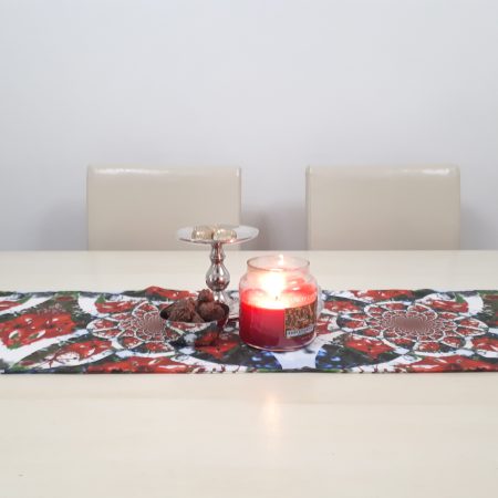 Zara Table Runner. Linen Fabric Protector.