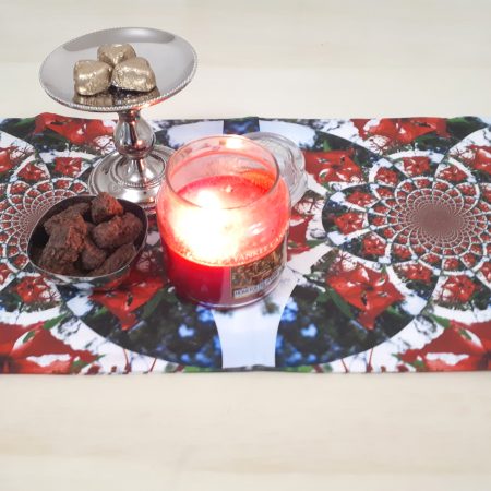 Zara Table Runner. Linen Fabric Protector.
