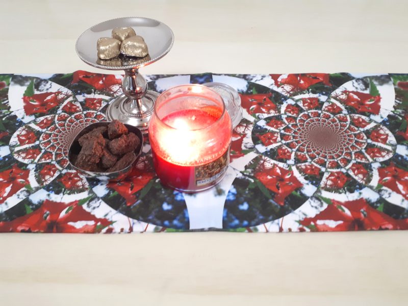Zara Table Runner. Linen Fabric Protector.