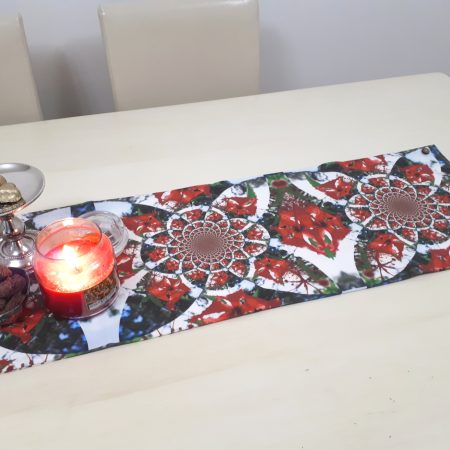 Zara Table Runner. Linen Fabric Protector.