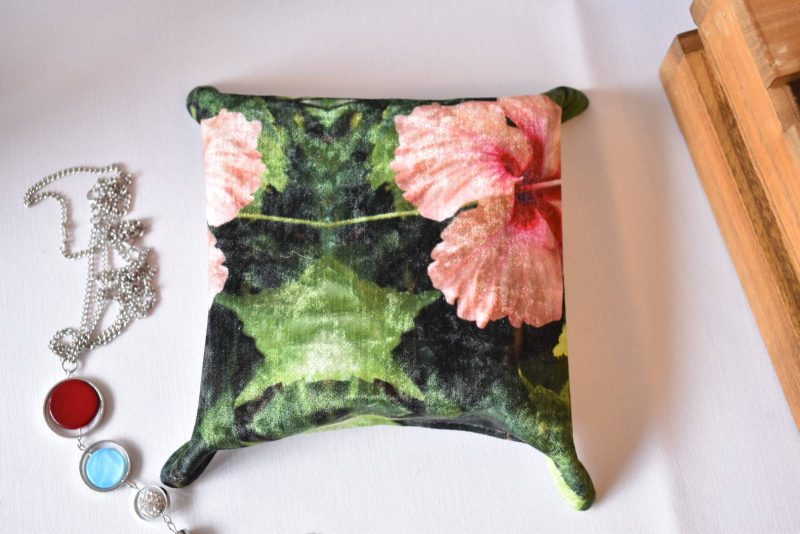 Ayana Handmade Trinket Tray, Fabric Accessory Storage Holder